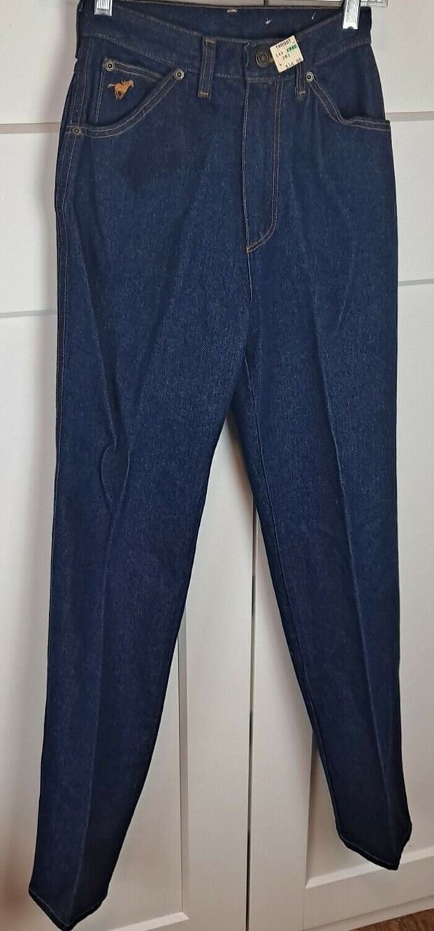 72. Vtg NOS/NWT Wrangler High Rise Straight Leg Blue Jeans Womens Size 6
